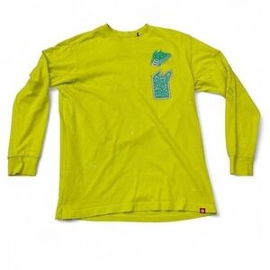 Element Space Typhoon Long Sleeve Shirt Mens Yellow Tetsunori Tawaraka Sulphur